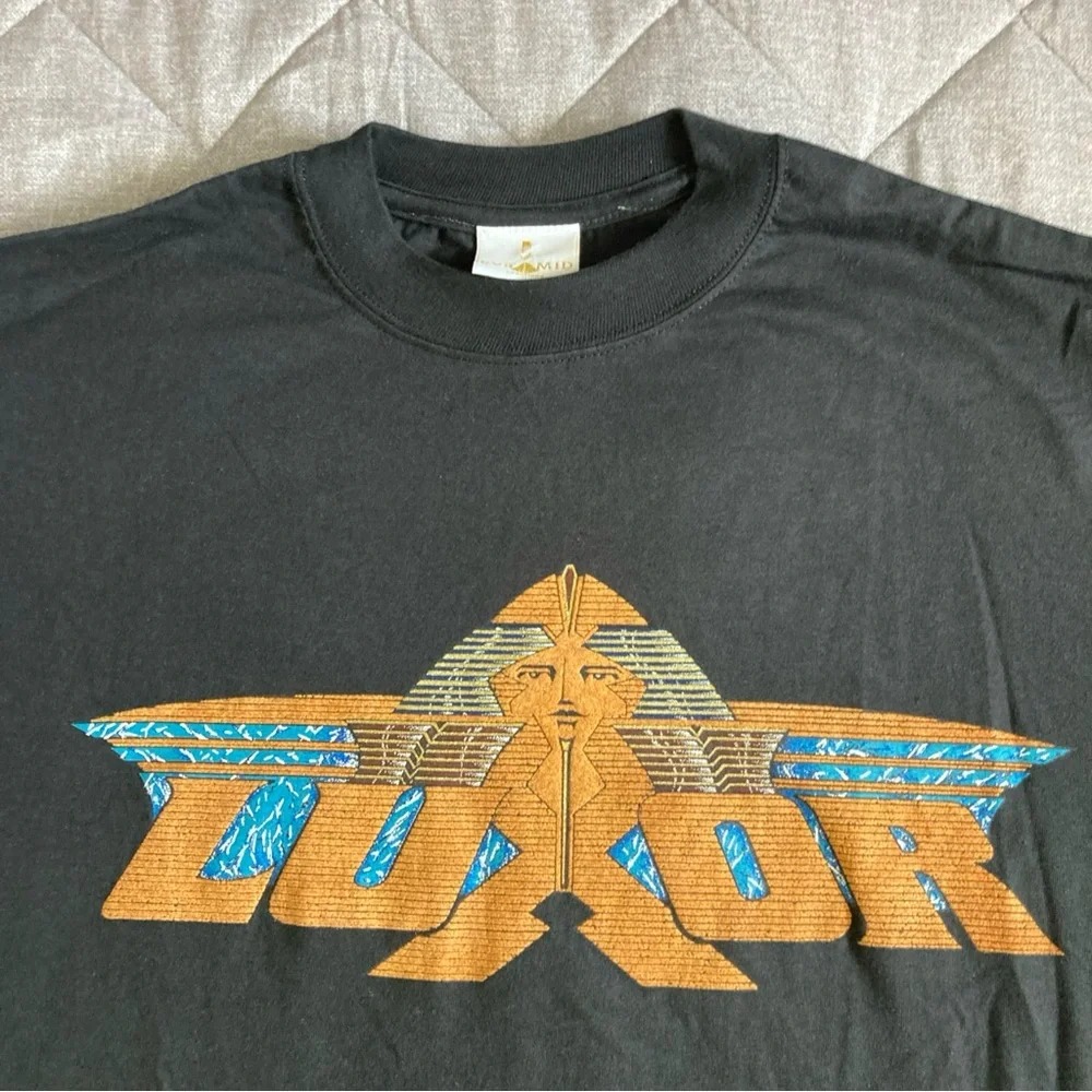 Luxor Las Vegas T-Shirt Men’s Medium Vintage 100% Cotton Pyramid Creations - Picture 2 of 11